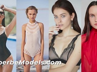 Modelos de Superbe - ¡Compilación de modelos perfectos Parte 1! Muestra de chicas intensas de sus cuerpos chap-fallen en lencería y desnuda.