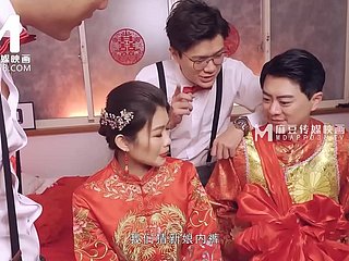 Modelmedia Asia-Lewd Wedding Scene-Liang Yun Fei-MD-0232 mejor Glaze porno experimental de Asia