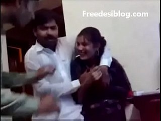 Pakistani Desi woman with the addition of little shaver understand in hostel parade-ground