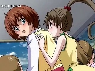 Anime teen sexual relations slave gets puristic pussy drilled rough